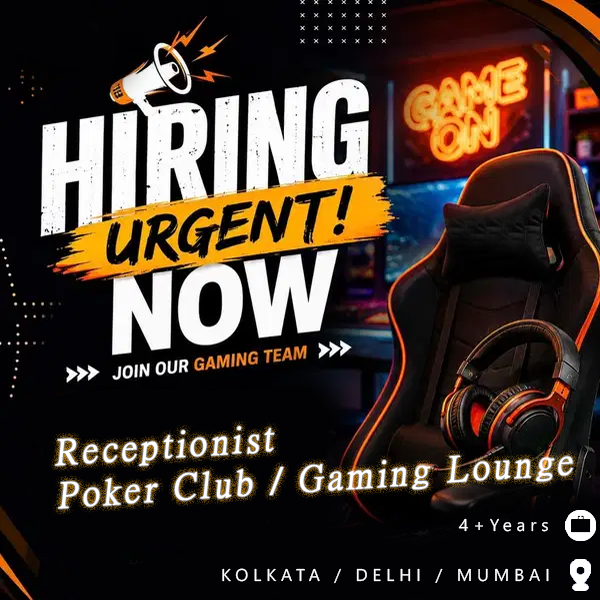 Receptionist – Poker Club / Gaming Lounge