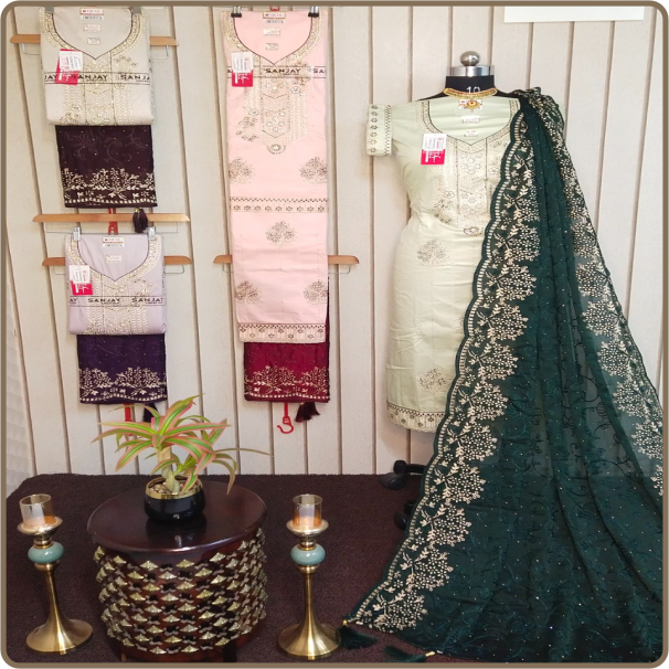 Devaki-Rangoli Fancy-03 Dupatta-Rangoli Silk